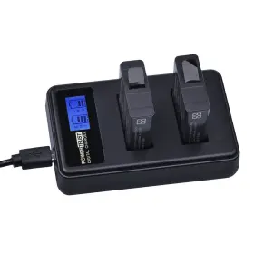Ahdbt-501 Powertrust 658906276564 2-pack Replacement Batteries And Rapid Lcd Usb Dual Charger For Gop #3