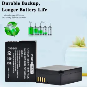 Dmw-blc12pp Powertrust 658906281919 2x Dmw-blc12 Dmw-blc12e Battery For Panasonic Lumix Dmc-fz200 Dm #2