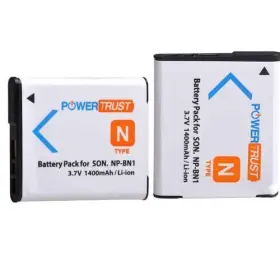 Dsc-qx10 Powertrust 658906282558 2x Np-bn1 Battery For Sony Np Bn1 Npbn1 Bc-csn And Cyber-shot Qx30 Q