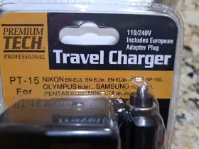 Pt-15 Premium Tech 026127700159 Travel Charger Nikon Olympus Samsung Pentax Minolta Adapter #3