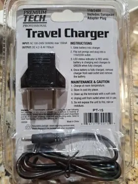 Pt-15 Premium Tech 026127700159 Travel Charger Nikon Olympus Samsung Pentax Minolta Adapter