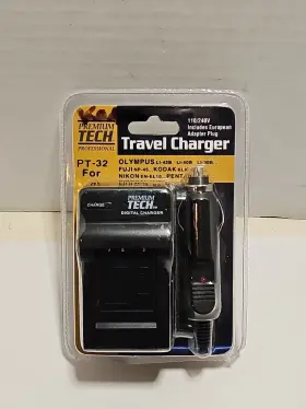 Pt-32 Premium Tech Professional 026127700326 Camera Travel Charger Olympus Fuji Kodak