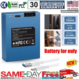 216250 Premiumbattery New Battery For Eufy Security Smart Locks-for S330/e330/s230/s231/s220 12000mah