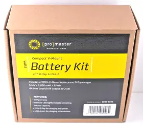 112024 Promaster 61285 A.c 001 V-mount Battery Charger Kit - 95wh With D-tap Brand New