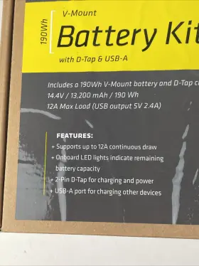 61285 Promaster #61285 V-mount Battery/charger Kit 190wh With D-tap And Usb-a #3