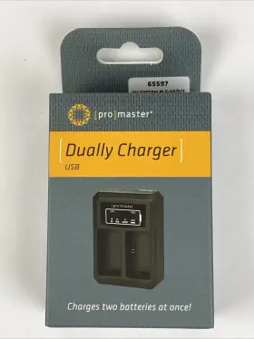 Bls-50 Promaster 655976 Dually Charger - Usb For Om System Bls-50/5/1 #65597 New In Box