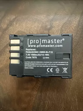 Dmw-blf19 Promaster 7678 For Panasonic
