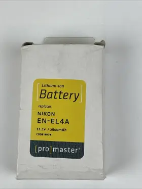 En-el4 Promaster 9975 Lithium-ion Battery For Nikon #9975 11.1v / 2600mah New In Box