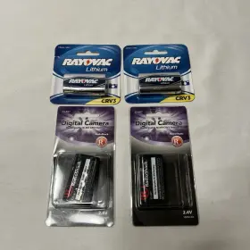 23-697 Radio Shack Rayovac Camera Battery Crv3 Ni-mh 2.4v Set Of 4 Brand New
