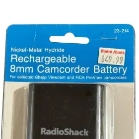 23-214 Radioshack 8mm Camcorder Battery New Old Stock Vintage For Sharp Rca #3