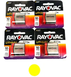 Rl223a-1 Rayovac Corp Photo Lithium Carded 6 Volt Lot Of 4