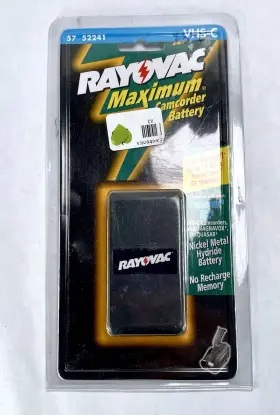 Rv-4009 Rayovac Maximum Camcorder Battery 6v/1600mah For Pansonic Jvc Vhs-c 2001