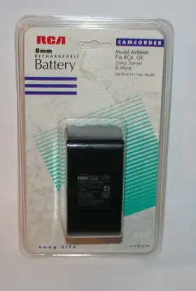 Rca 079000301707 New 8mm Camcorder Rechargeable Battery Av8mm Fits Ge Sony Sanyo