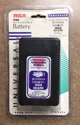 Ep096fl Rca 079000401650 Vhs Rechargeable Battery Full Size Camcorder See Pics For Specs