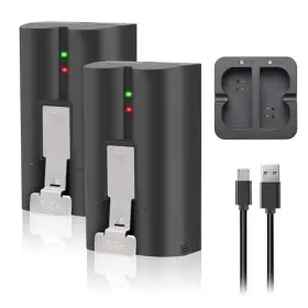 Rdsj 712110359892 2-pack 6040mah Battery With Charger Station For Ring-video Doorbell 1/2/3/3 P