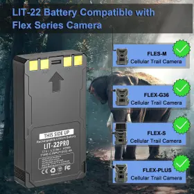 Lit-22 Roralma 611851334970 Lithium Battery For Cellular Trail Camera -m -plus -g36 -s Pac #2