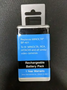 Bp-80cl Sakar Rechargeable Battery Pack Replaces Minolta Bp-401 2000 Mah 6v #2