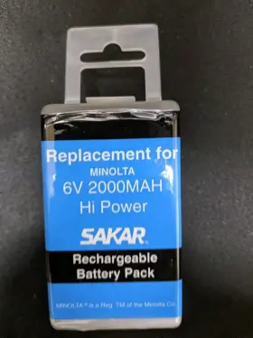 Bp-80cl Sakar Rechargeable Battery Pack Replaces Minolta Bp-401 2000 Mah 6v