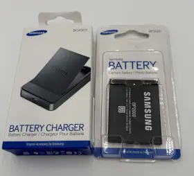 Bp2000 Samsung Genuine Oem Li-ion Battery And Charger For Galaxy Camera 2 -new