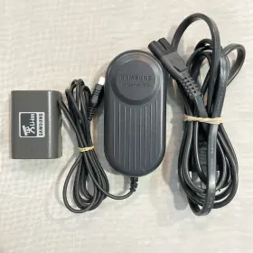 Sb-ls110 Samsung Genuine Camcorder Battery And Aa-e8 Ac Adapter - Tested