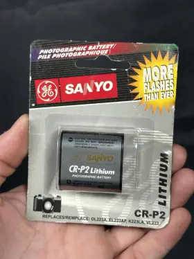 Cr-p2 Sanyo 043168500173 Lithium 6v Photographic Battery New Old Stock