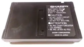 Sharp Bt-73 Genuine Oem 9.6v 1000mah Camcorder Rechargiable Battery Pack Japan