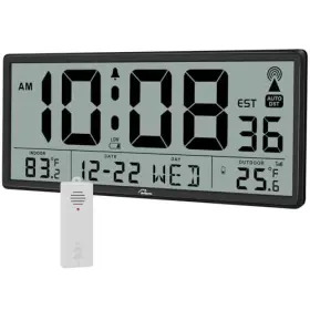 Cl6007 Shenzhen Litian Technology Co. Ltd Atomic Clock With Indoor Outdoor Temperature - Easy To Read Self Setting #2