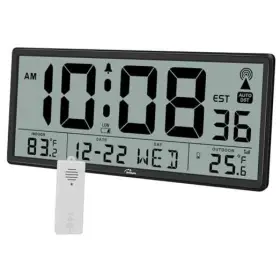 Cl6007 Shenzhen Litian Technology Co. Ltd Atomic Clock With Indoor Outdoor Temperature - Easy To Read Self Setting