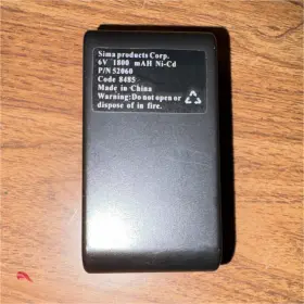 Sima 52060 6v 1800mah Ni-cd Camera Battery Pack For Panasonic/sony Mpn