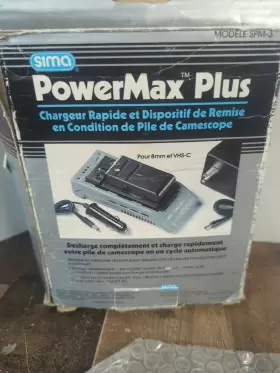 Spm-3 Sima Powermax Plus Camcorder Battery Quick Charger And Reconditioner Used #3