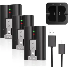 Skonppu 739411416383 3-pack For Ring Doorbell Battery 6040mah Replacement With Charger Sta