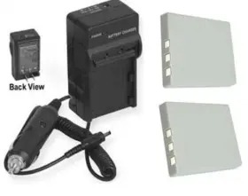 Np-40-62 Snapitdigital 2x Np-40 Batteries Charger For Fuji Fujifilm F5fd F402 F455 F460 F470 F480