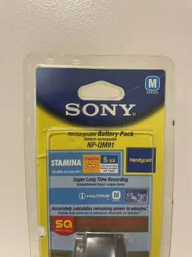 Np-qm91 Sony 027242591813 New Sealed Genuine Oem Rechargeable Handycam Battery Pack #3