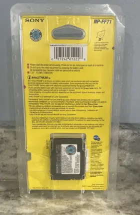 Np-ff71 Sony 027242612228 Handycam Rechargeable Battery Pack 7.2v 1560mah #2