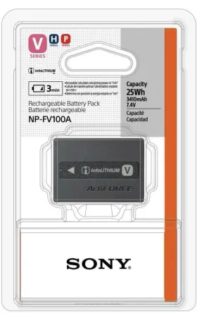 Np-fv100a Sony 027242886285 Rechargeable Battery Pack-black #2