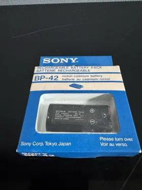 Bp-42 Sony New Vtg Rechargeable Battery Pack Nickel Cadmium Japan Sealed Nib