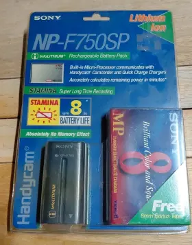 Np-f750sp Sony New Series Rechargeable Handycam 8mm Battery