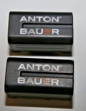 Np-f774 Sony Lot Of 2 Anton Bauer L Series Battery Damaged
