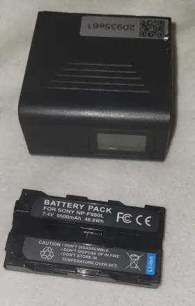 Np-f980l Sony Defective Battery Pack For 7.4v 6600mah 48.8wh Forparts Nonworking