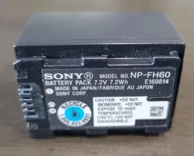 Np-fh60 Sony Npfh60 Extended High Capacity Battery - Vgc Oem Genuine Works