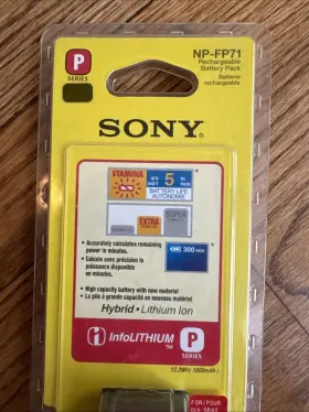 Np-fp71 Sony Handycam Rechargable Battery Pack New Sealed P Series Authentic Oem #3