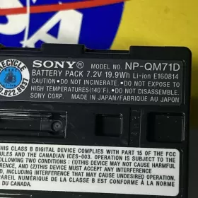 Np-qm71d Sony Np-qm71 Camcorder Infolithium Battery Oem Authentic Video Camera #2