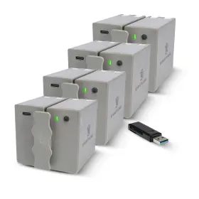 Stealth Cam Ko-cr1 K2747 360 Max Cartridge Lithium Battery 4-pack With Card Reader Bundle