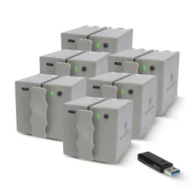 Stealth Cam Ko-cr1 K2748 360 Max Cartridge Lithium Battery 6-pack With Card Reader Bundle