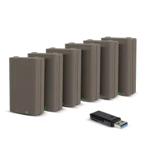 Ko-cr1 Stealth Cam K2752 Fieldmax Lithium Battery Cartridge 6-pack With Card Reader Bundle