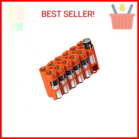 12aaorg Storacell Aa Battery Storage Caddy By Orange Holds 12 Batteries Not Included #2