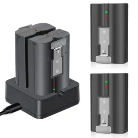 Sugubu 712490676602 4-pack 6040mah V4 With Dual-charger Station For Ring Battery Compatible
