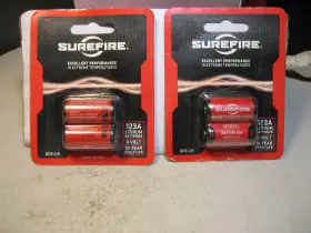 Sf123a Surefire Sf2-cb 2 Pack Of Lithium Batteries Exp 03-29 Usa