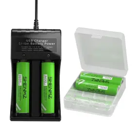 Tz-bc01 Taeozi 4 Packs Battery Of 3.7v 3400mah Flat Top For Flashlight Camera Smal