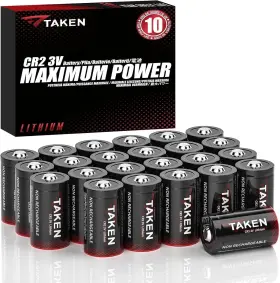Bhctdc0101624 Taken Cr2 Battery 3v Lithium 24-pack Batteries 3 Volt High Power Bat